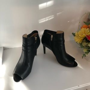 Marc Fisher Women’s Leather open toe Ankle Boots